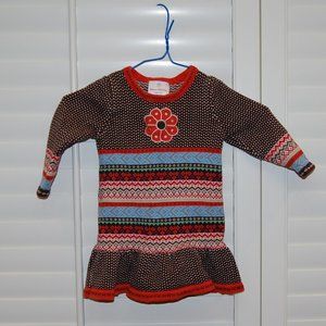 Hanna Andersson Heavy Knit Dress  with Flower